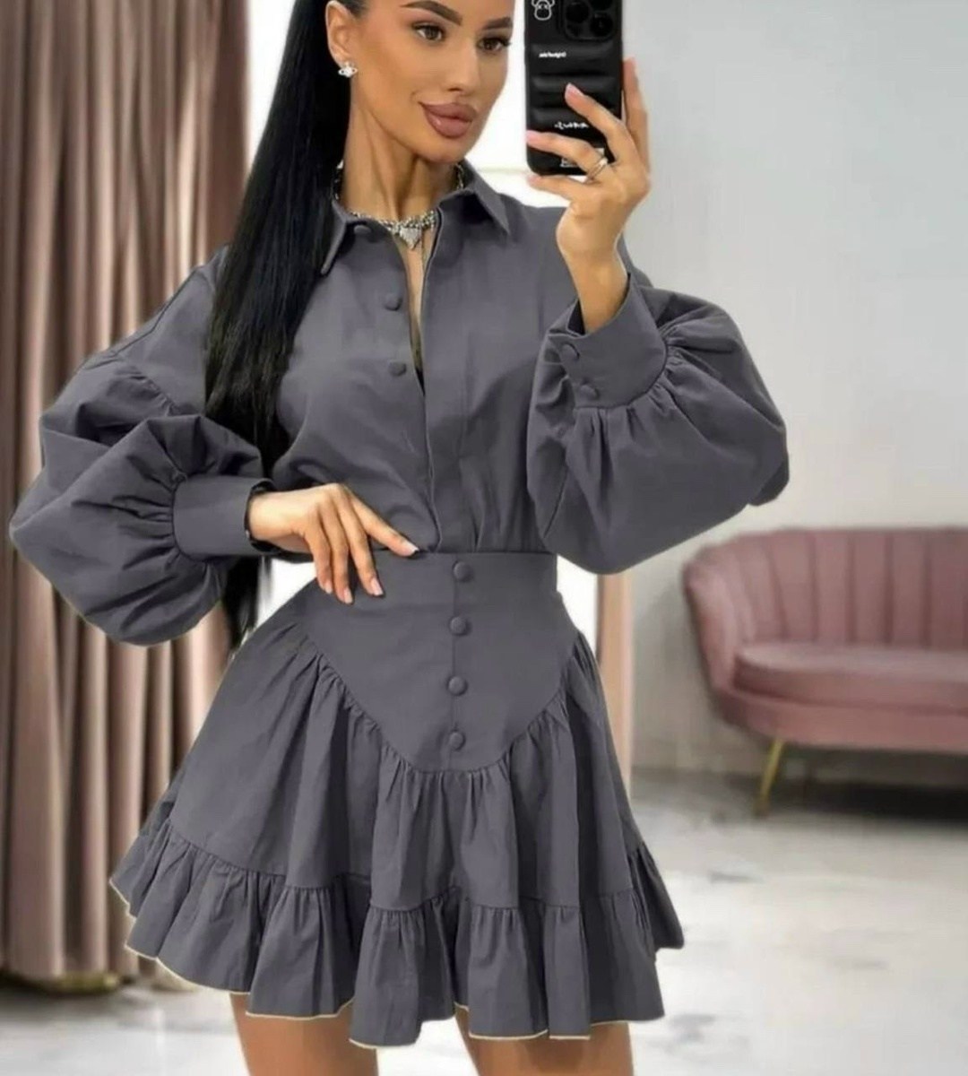 костюм с юбкой однотонный джинсовый,костюм с юбкой,джинсовое платье женское,джинсовая платье,платье модное