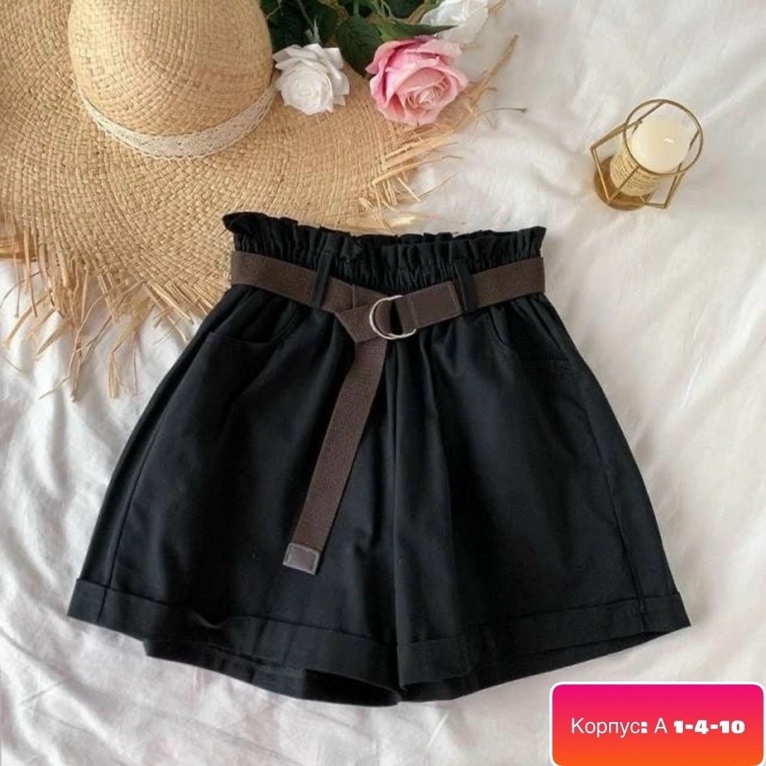 повседневные свободные шорты,шорты с поясом,женские летние шорты,женские шорты,шорты женские широкие