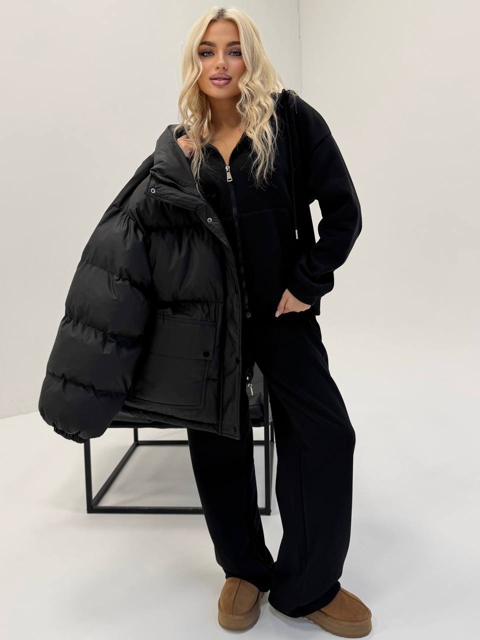 куртка зимняя на кулисках shmatovashop 558148025,куртка оверсайз,куртка пуховик,куртка,куртка женская