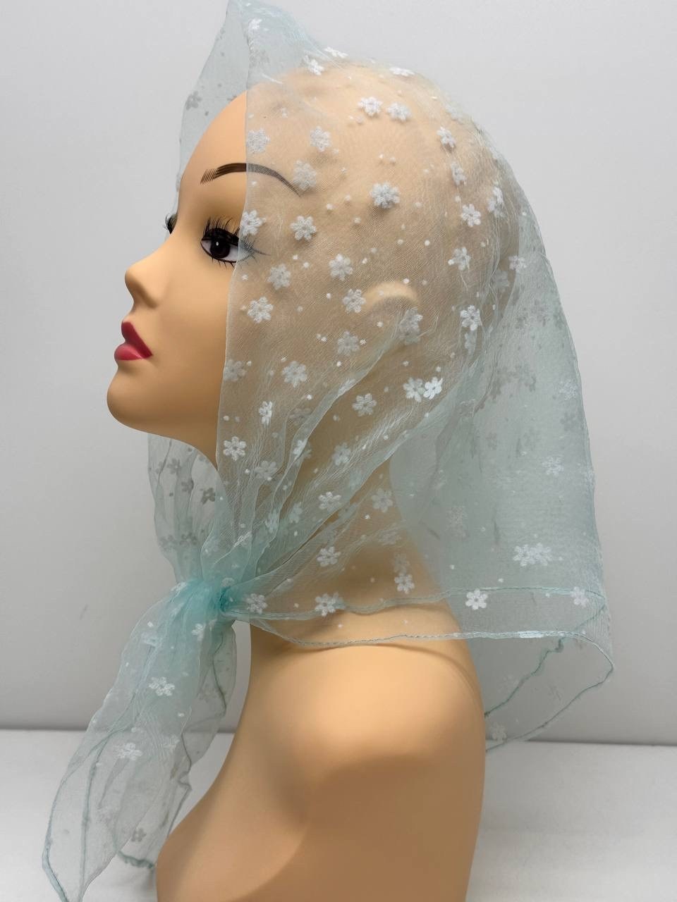 платок для церкви,красивый платок,платки женские,платок для храма,платок белый