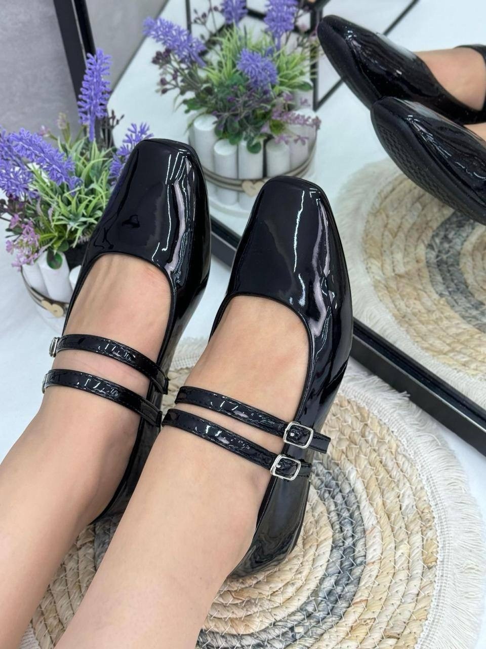 квадратные балетки,,балетки кожаные с квадратным носом,балетки кожаные,туфли мэри джейн