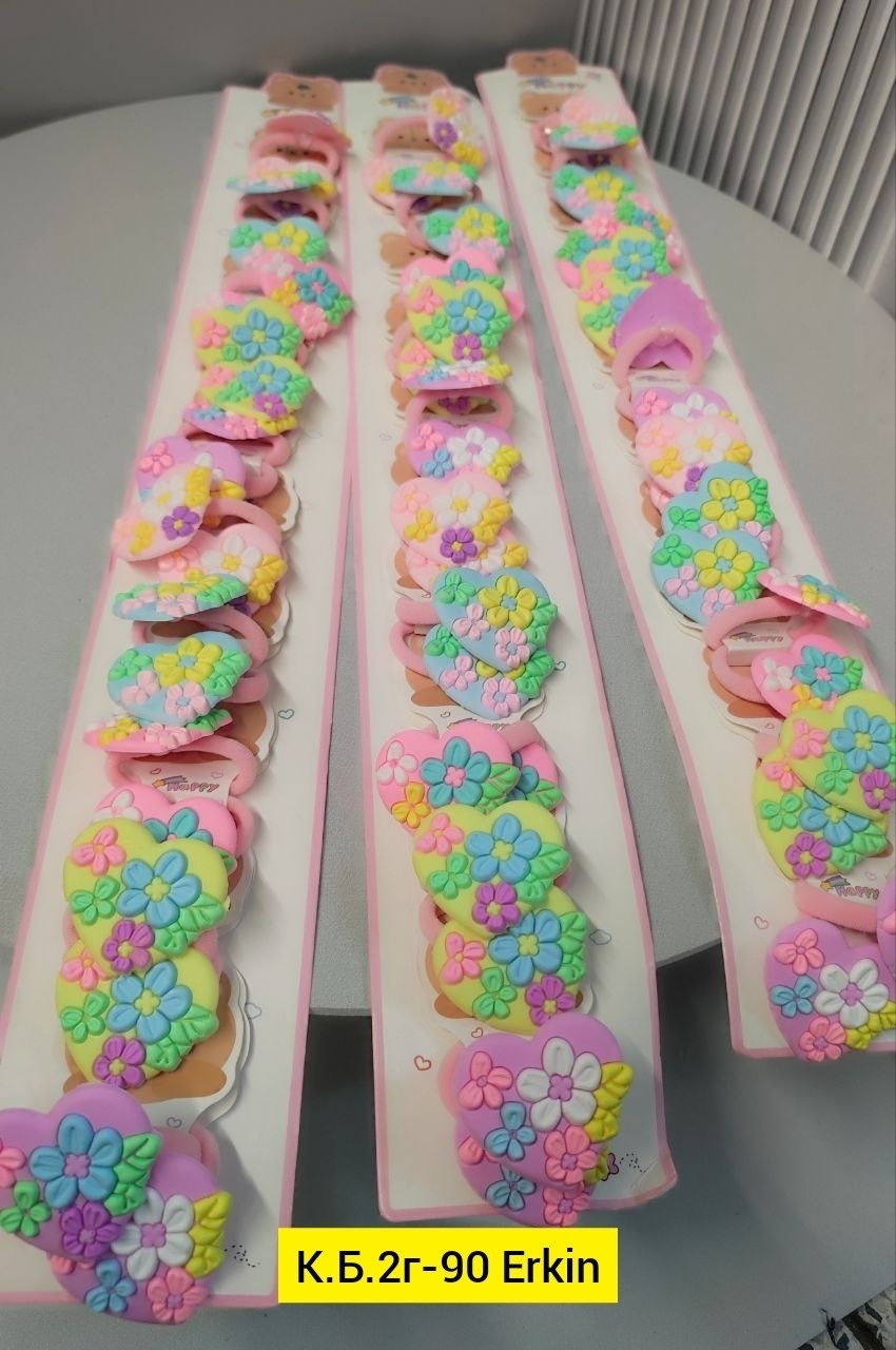 резинка новогодняя,игрушка,резинка для волос детская,резинка для волос,набор резинок для девочек 10 шт