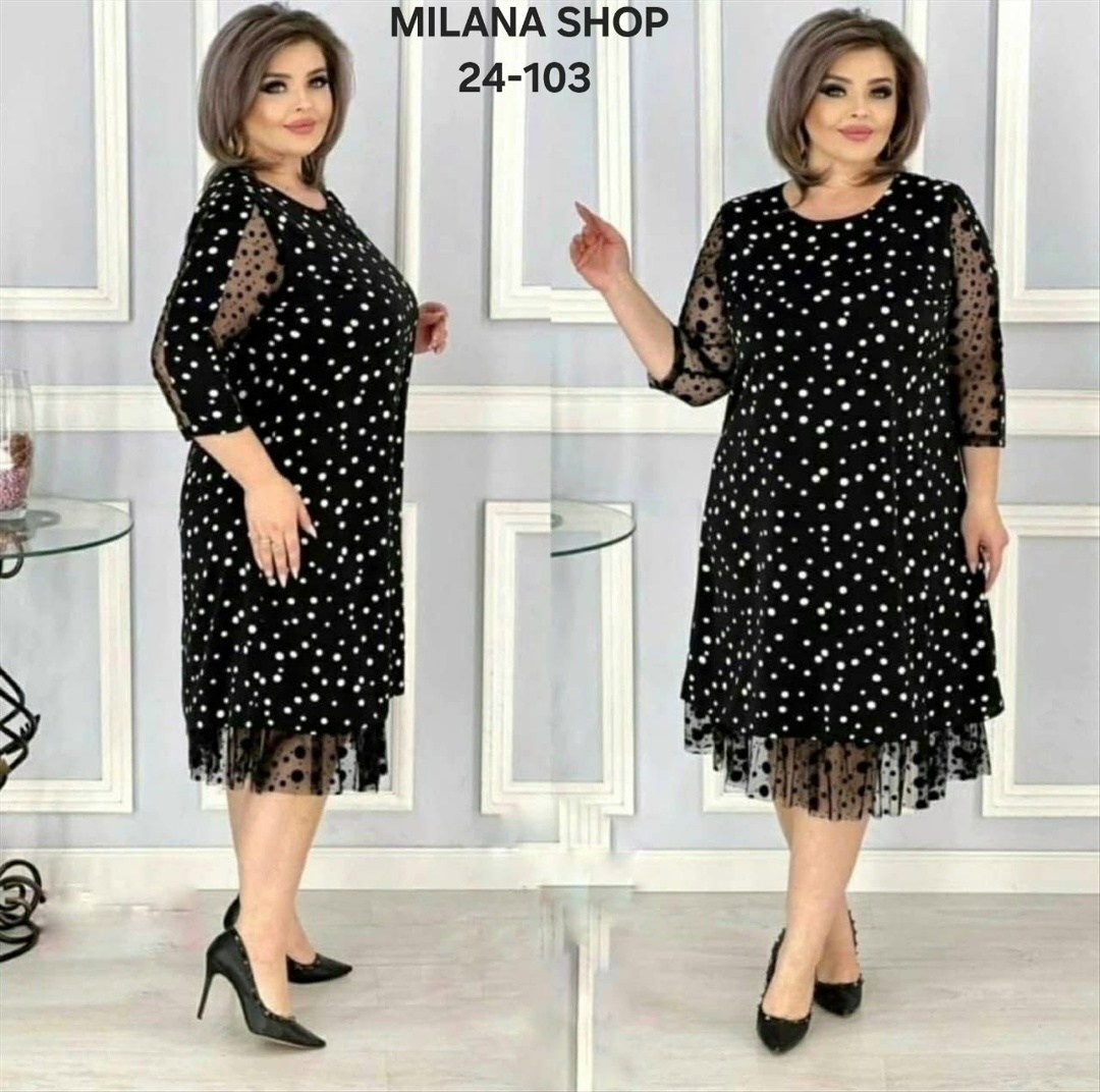 вечернее платье больших размеров нарядное в горошек saliya brand,платье больших размеров,платье женская,платье,нарядное платье