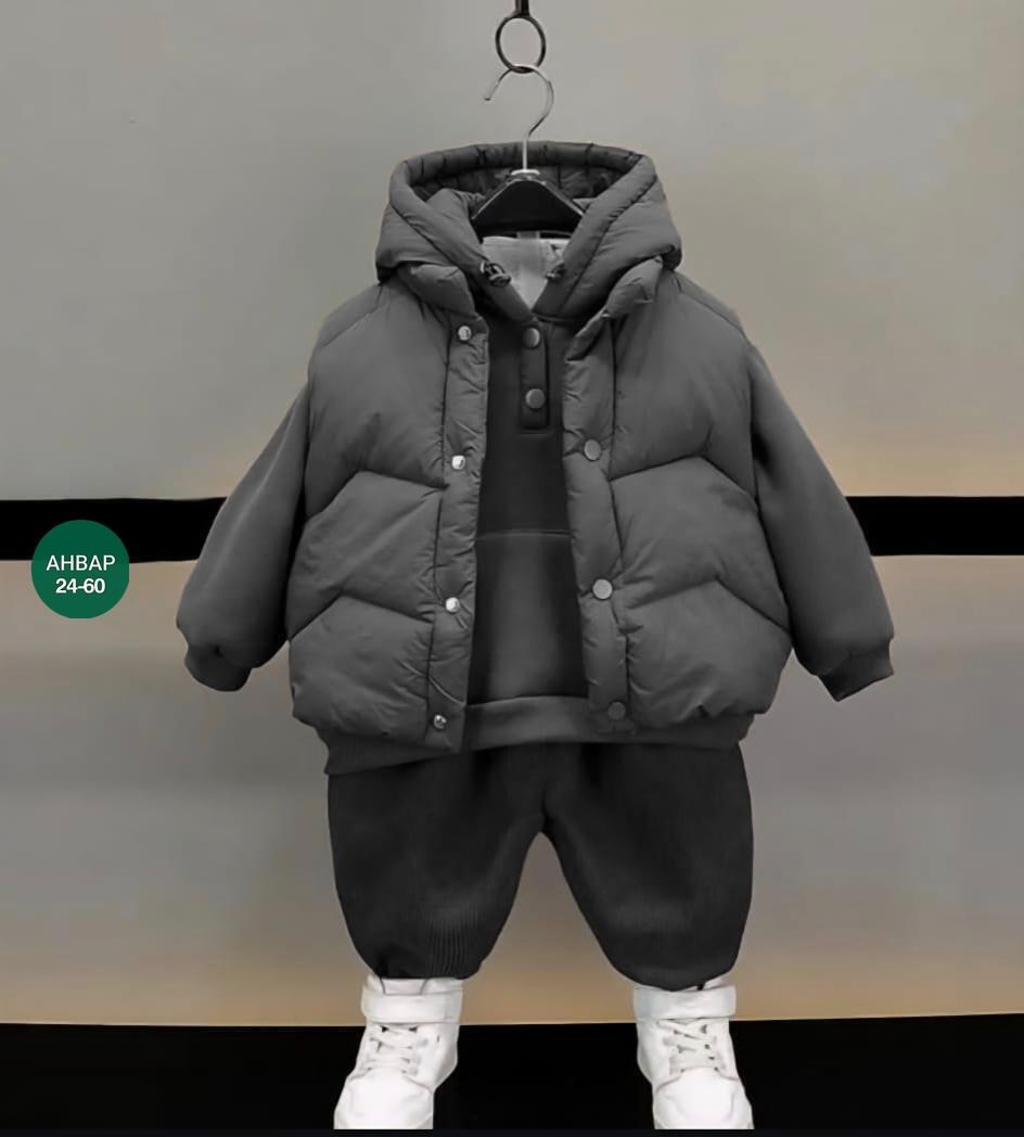 костюм теплый,детский спортивный костюм утепленный с жилеткой shaomao,костюм теплый детский,костюм тройка детский теплый,стильный детский костюм