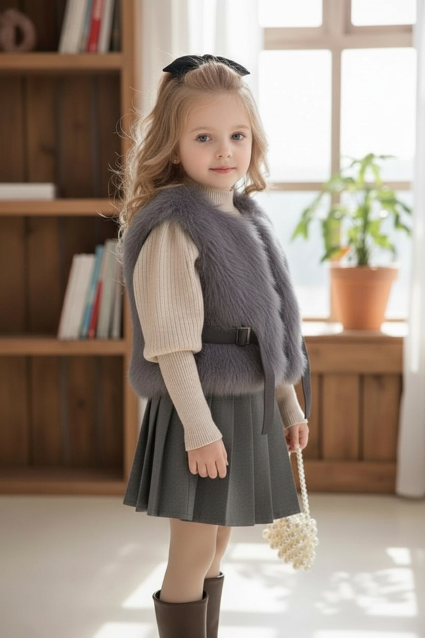 ребенок,меховая жилет,жилет для девочек,детский жилет,мода дети