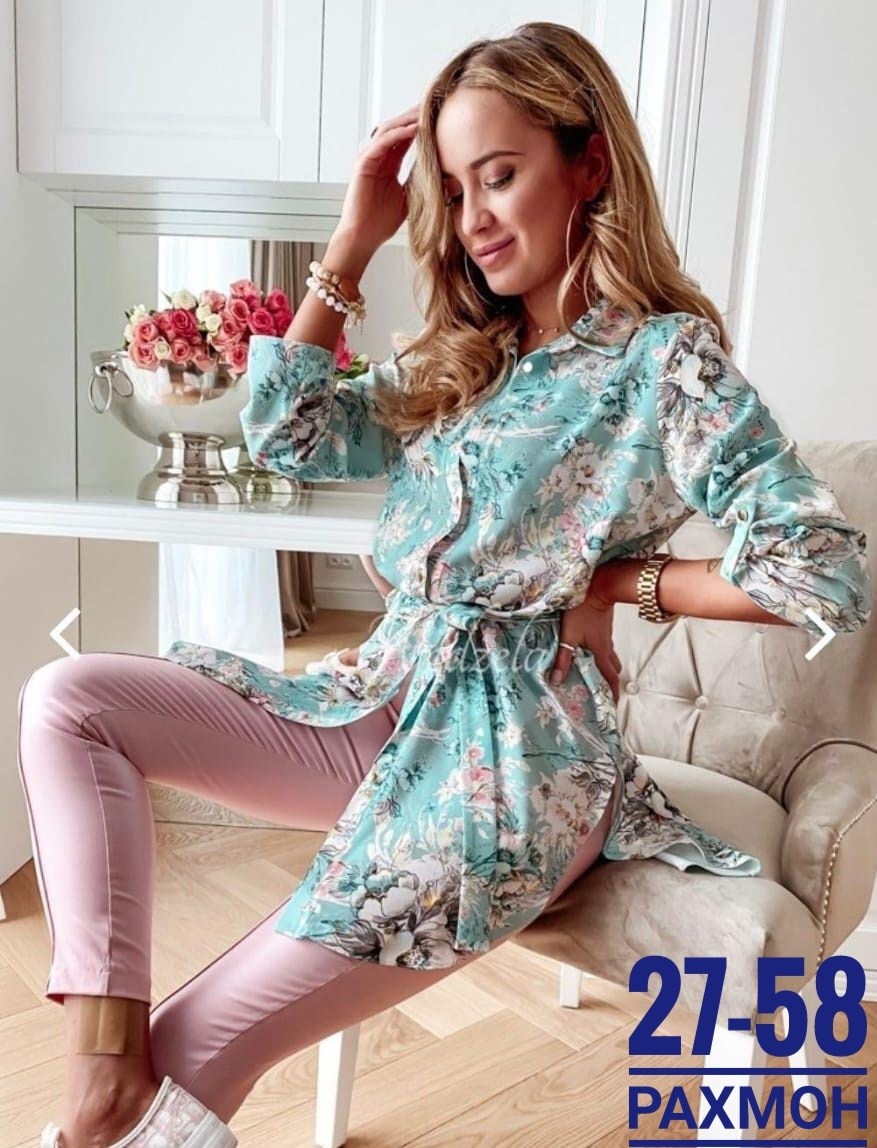 рубашка женская,удлиненная рубашка, ,женской одежды,женские костюмы брючные