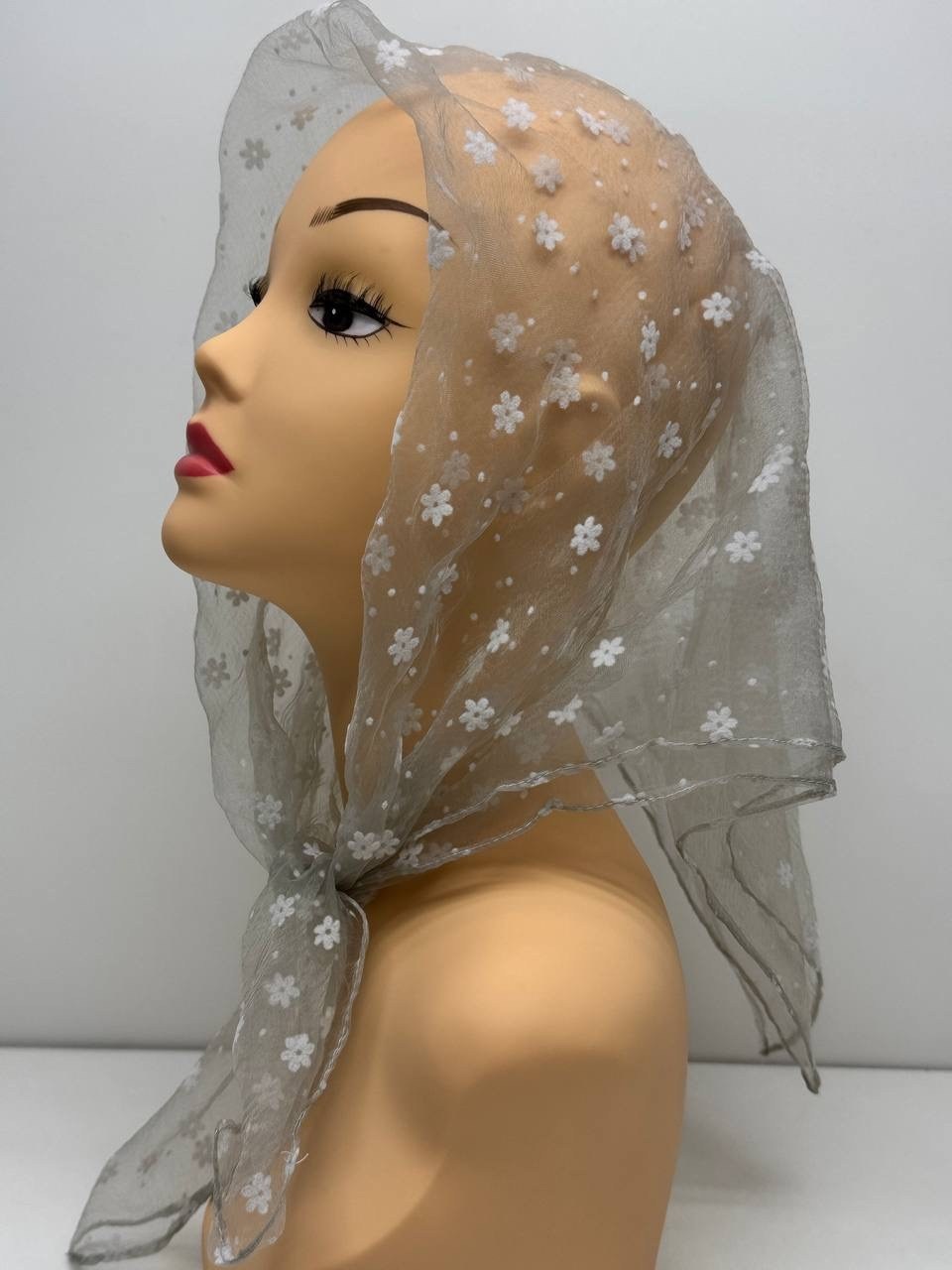 платок для церкви,красивый платок,платки женские,платок для храма,платок белый