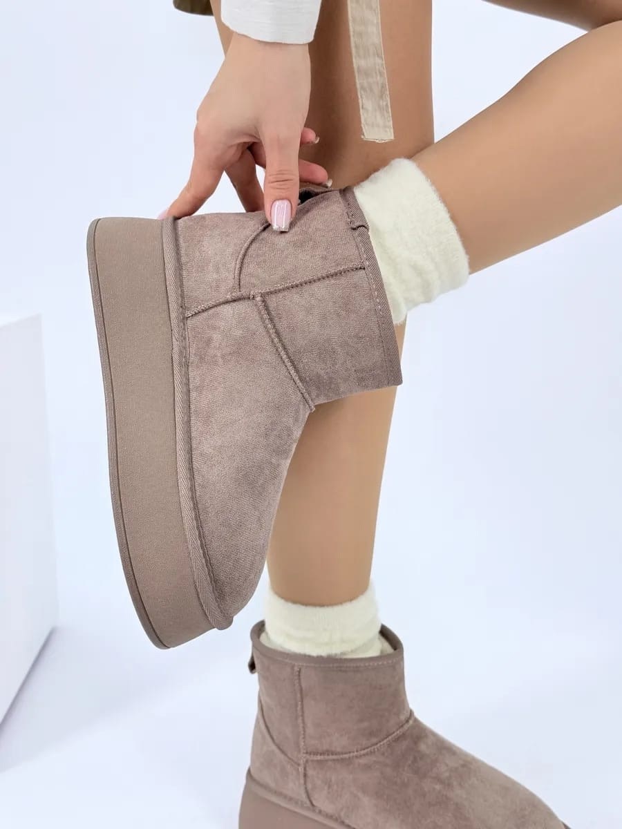 угги зимние укороченные на платформе натуральная замша,угги женские,,угги camidy,угги