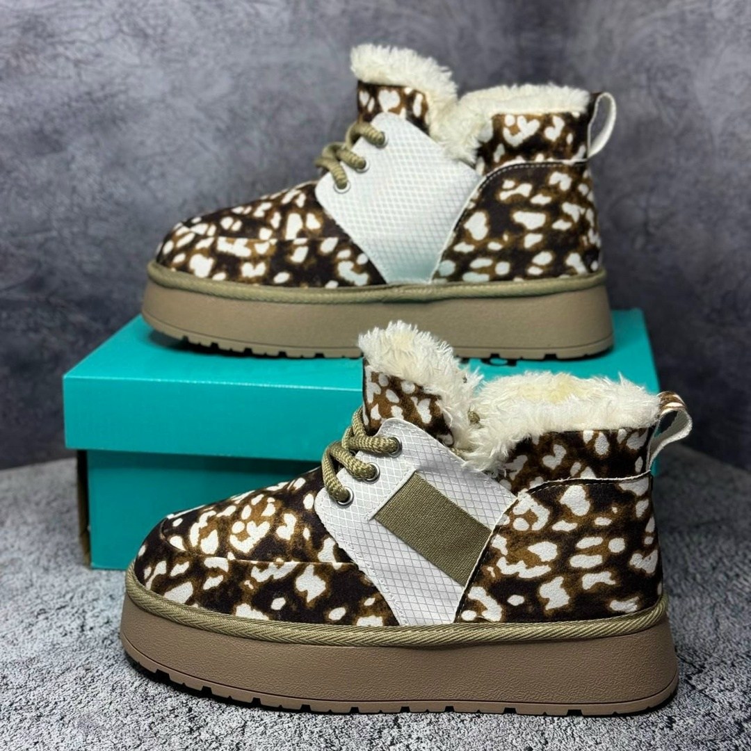 женская зимняя,,зимние женские угги,женские зимние угги с принтом лео,зимняя коллекция угги