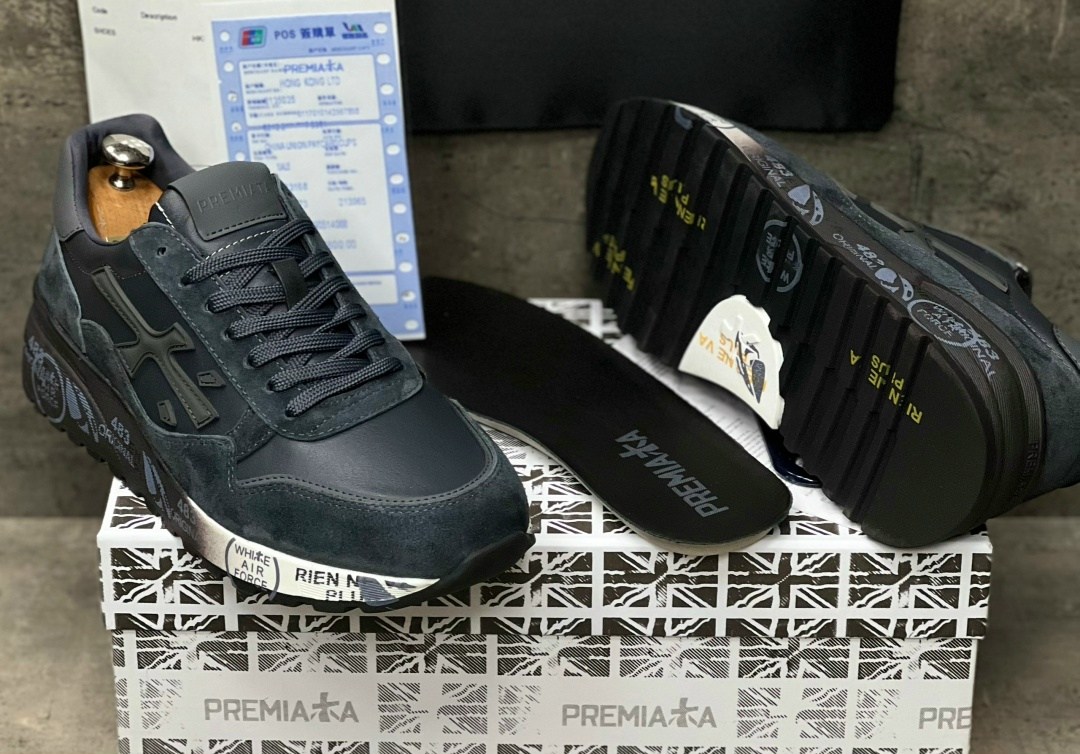 мужские кроссовки premiata,кроссовки premiata,кроссовки premiata 483 leather/suede grey dark,кроссовки премиата мик,мужские кроссовки premiata a117597 зимние с мехом серые