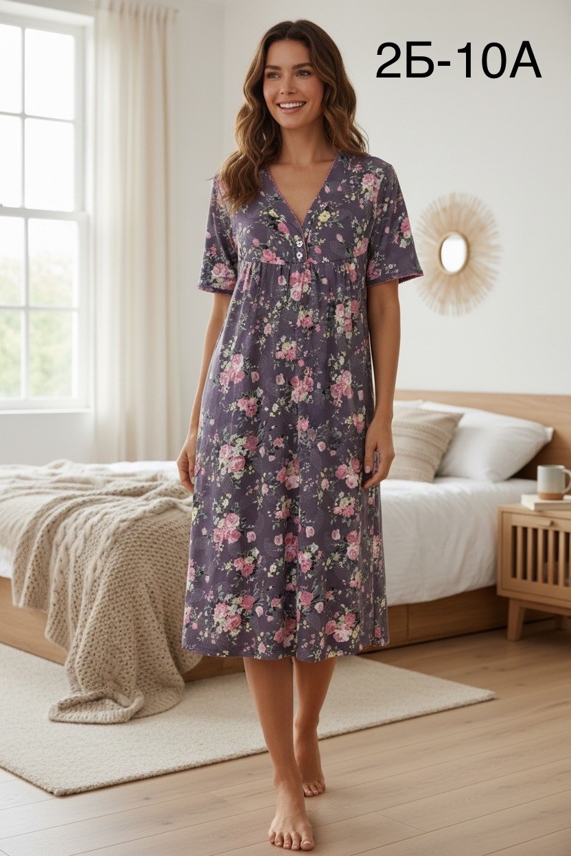 ночная сорочка женская,ночная сорочка,домашнее платье женское,ночная сорочка трикотажная хлопок mironia,ночная сорочка трикотажная хлопок