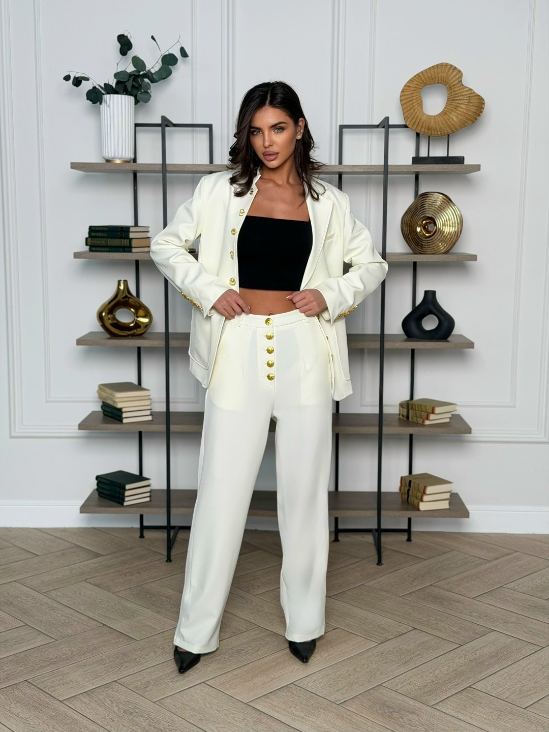 брючный костюм,белый костюм,костюм: пиджак,жакет,брючный костюм dilana vip 1993 белый