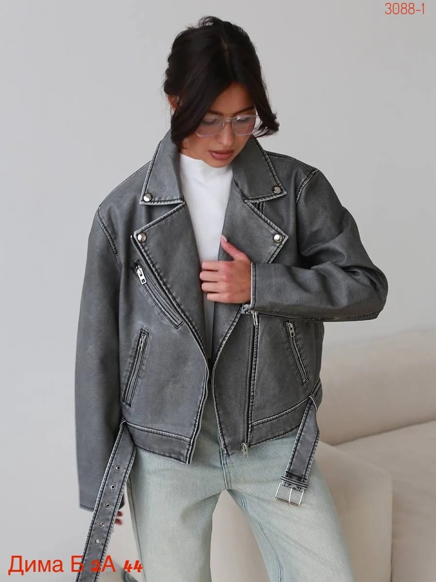 косуха винтажная кожаная куртка серая оверсайз mony,косуха винтажная куртка кожаная oversize серая monyken,кожаная куртка косуха,куртка косуха,косуха женская куртка кожаная oversize