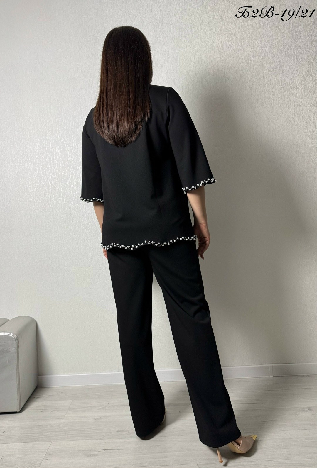 женский брючный костюм,брючный комплект mislana 1136,костюм с брюками,женский костюм,костюм брючный трикотажный