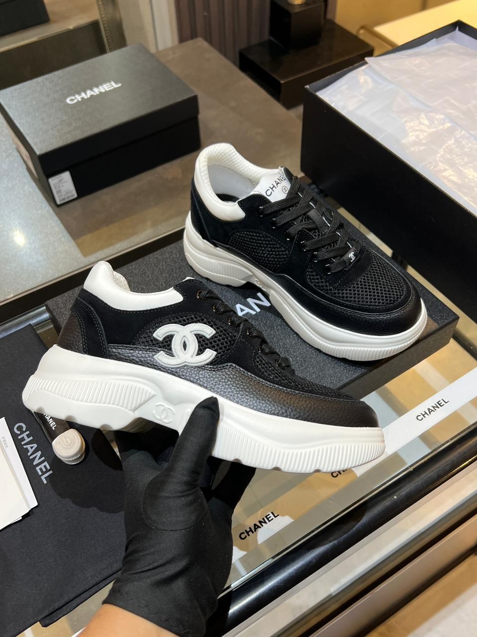 кроссовки chanel,кроссовки chanel женские,женские брендовые кожаные кроссовки chanel premium,кроссовки шанель,кеды chanel