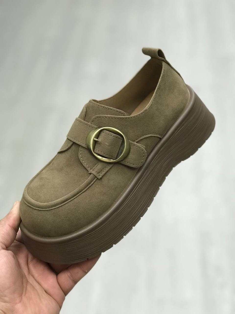 , женская, повседневные,лоферы замш,замшевые женские туфли-лоферы на платформе