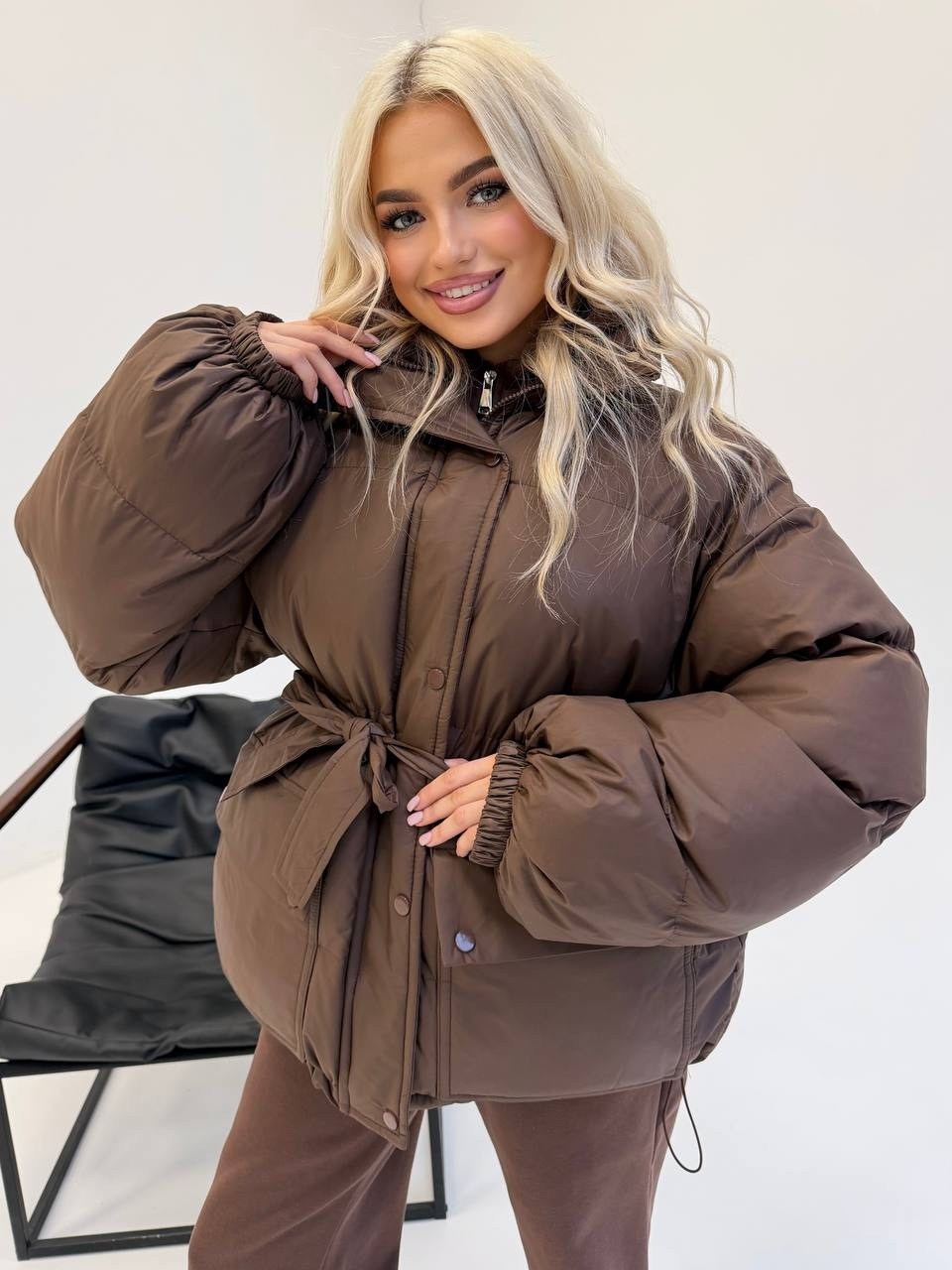 куртка зимняя на кулисках shmatovashop 558148025,куртка оверсайз,куртка пуховик,куртка,куртка женская