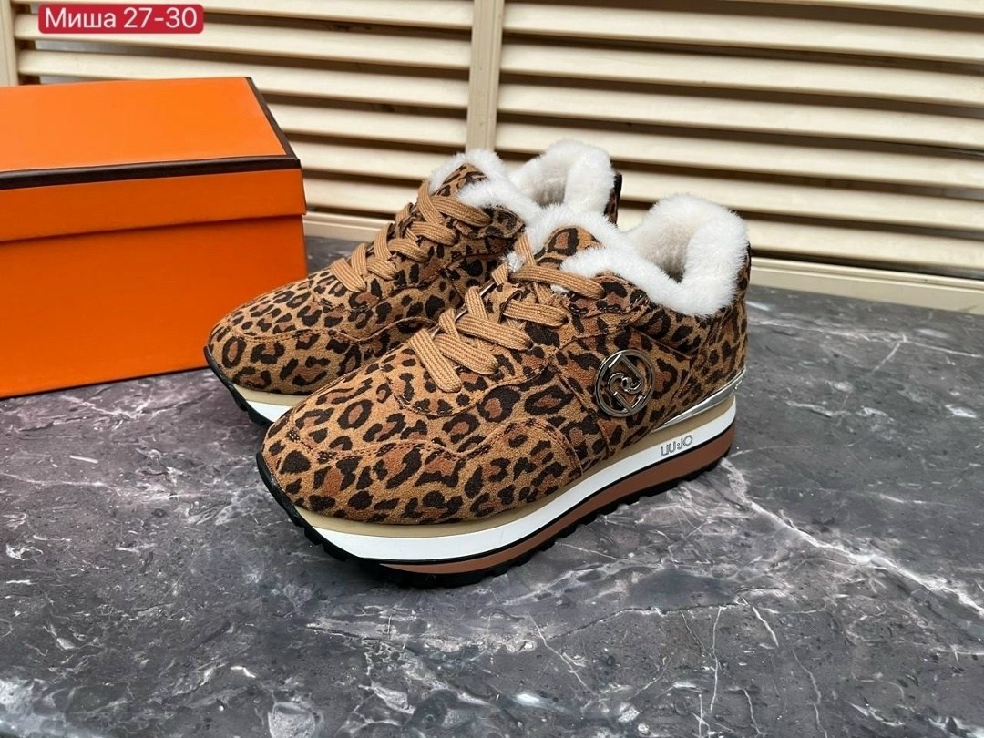 кроссовки liu jo зимние замшевые леопардовые,,кроссовки женские,кроссовки,зимние женские кроссовки