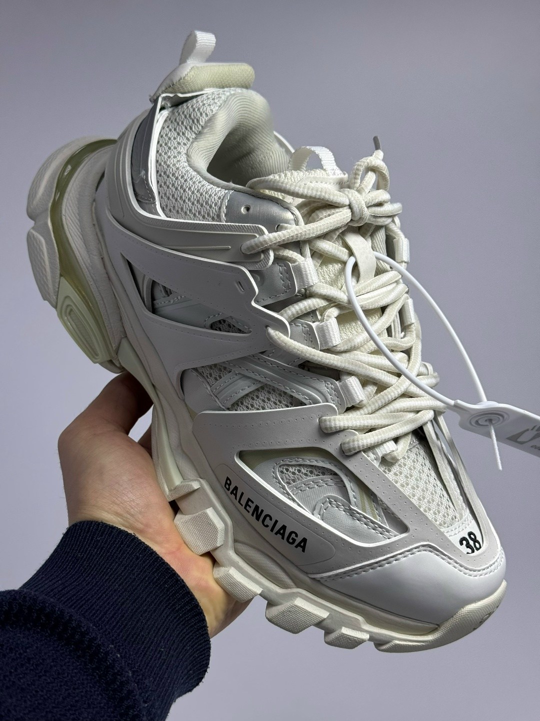 кроссовки баленсиага трек белые,кроссовки track balenciaga,кроссовки balenciaga,мужские кроссовки balenciaga track белые с серым,мужские кроссовки balenciaga track premium - white