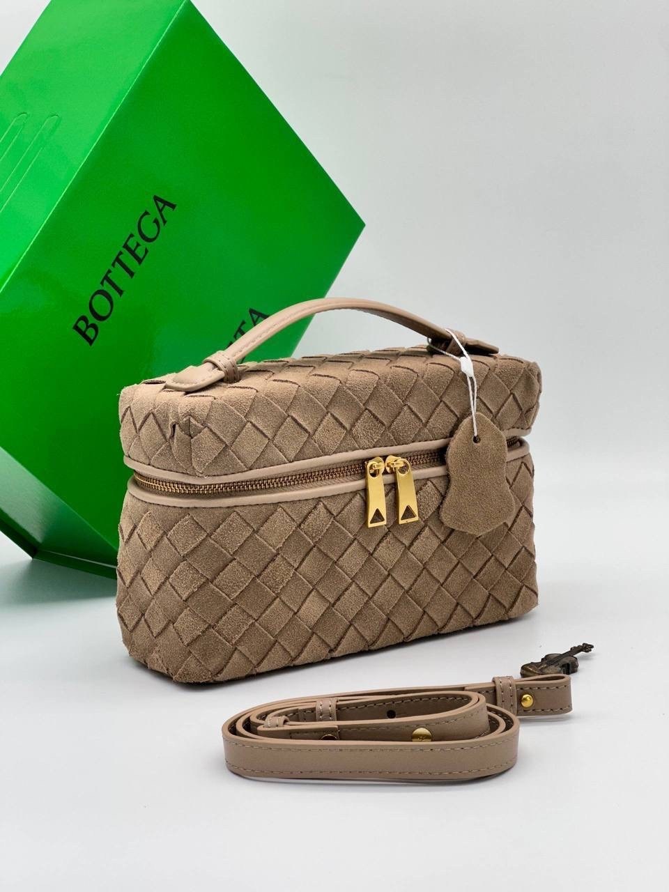 сумка женская bottega veneta,сумка bottega veneta,bottega veneta косметичка,сумка-чехол bang vanity case серо коричневого цвета bottega veneta,сумка bottega