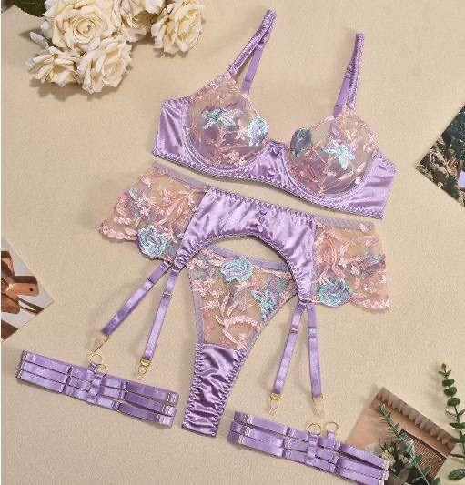 розовое высококачественное сексуальное нижнее белье с вышивкой,tooxika lingerie сексуальное нижнее белье прозрачный атласный сетчатый бюстгальтер с вышивкой,комплект нижнего белья женский,женское нижн