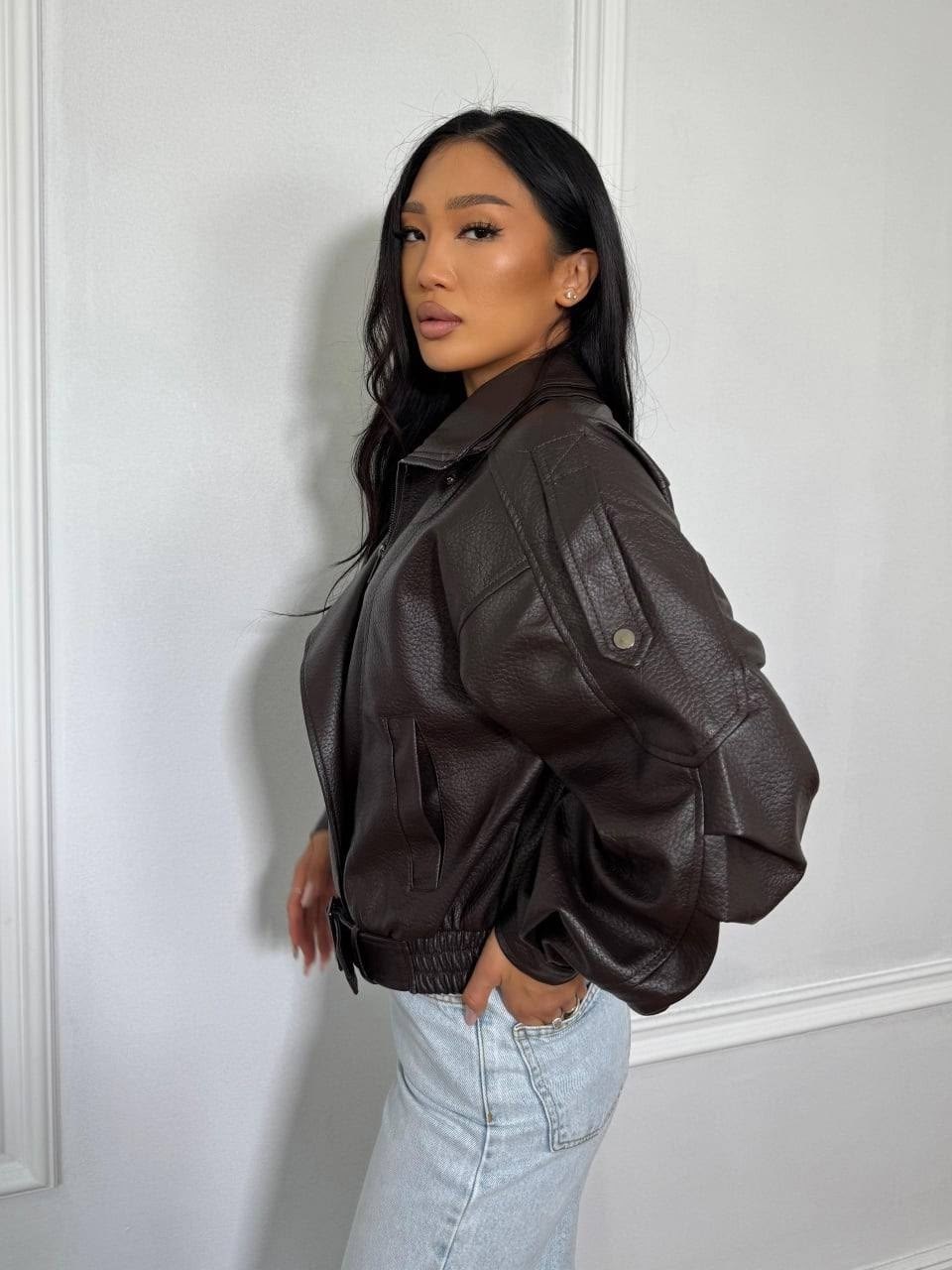 кожаная куртка,women’s fashion 90s leather jacket oversized brown bomber jacket,кожаный бомбер,коричневая куртка-бомбер оверсайз из искусственной кожи topshop,куртка бомбер оверсайз кожаная варенка