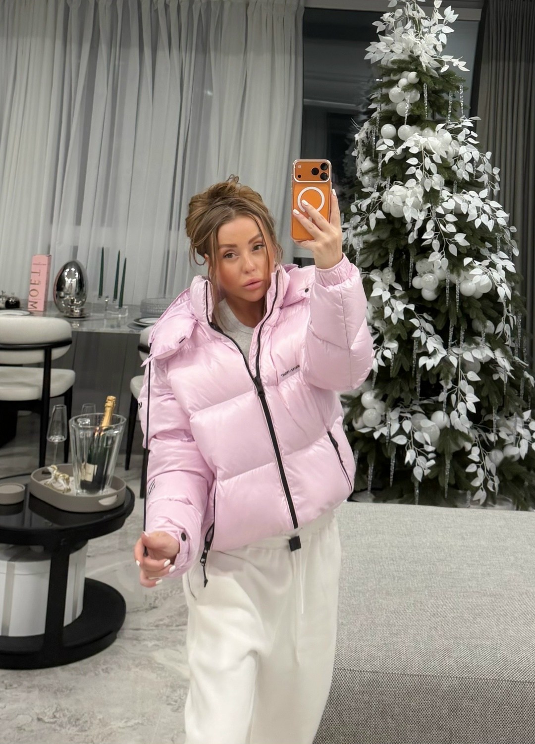 женская куртка,розовая куртка,зимний костюм,куртка короткая,объемная зимняя куртка