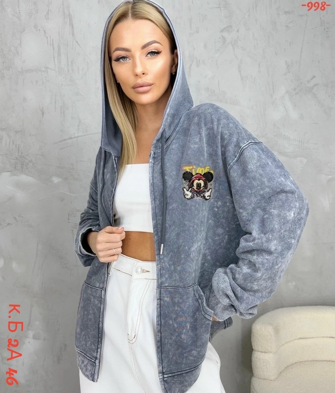 женская толстовка,толстовка с капюшоном и принтом микки мауса,свитшот оверсайз с принтом "микки маус",модная толстовка,толстовка для девочек