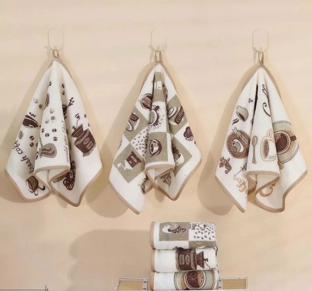 набор кухонные полотенец,полотенца для кухни,полотенца для кухни из микрофибры,кухонное полотенце из микрофибры кофе,кухонные полотенца для рук и посуды набор