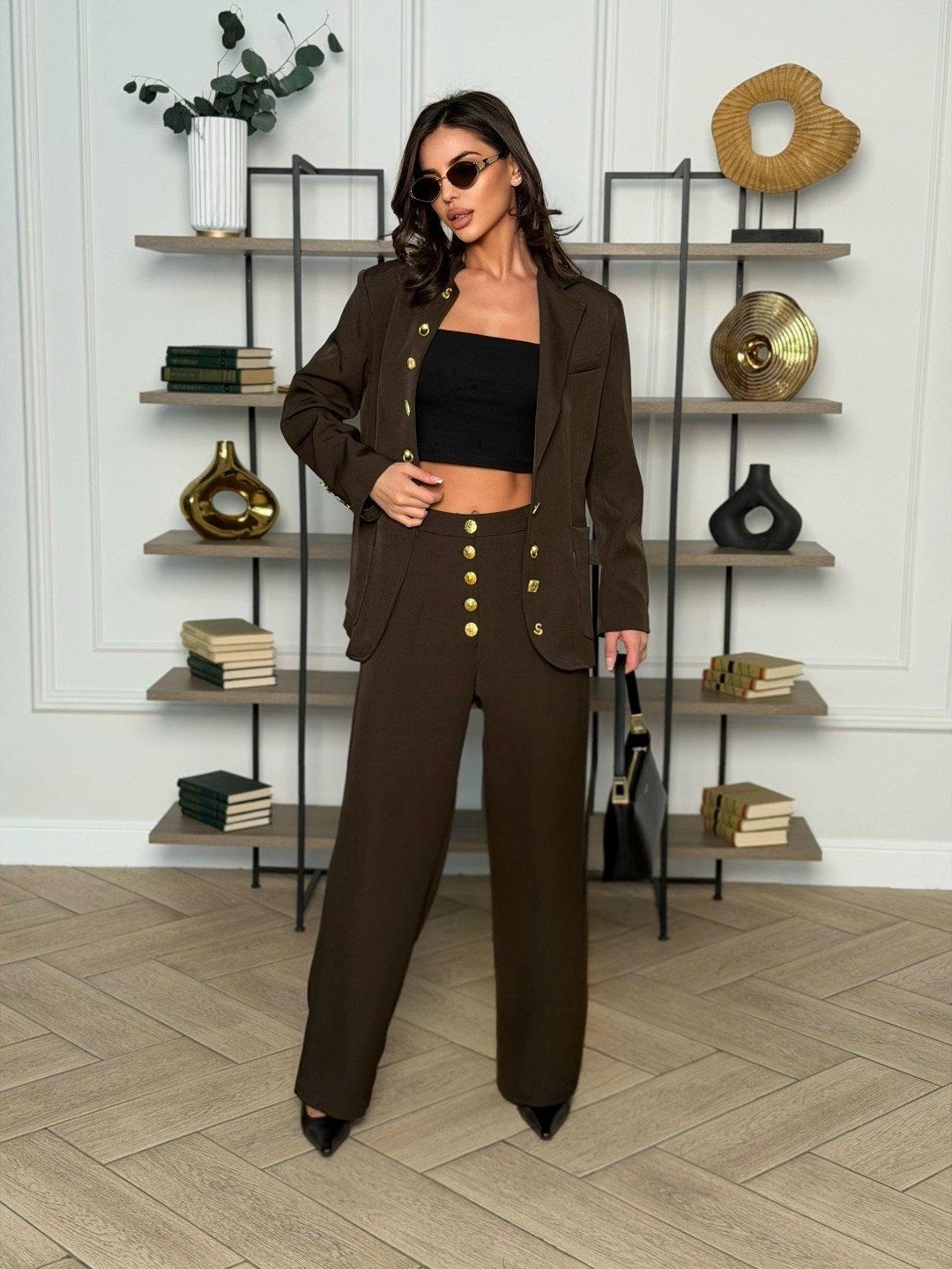 костюм тройка брючный деловой с жилеткой - корсетом sevacelara,костюм женский брючный,пиджак классический,женский костюм,брючные костюмы для женщин