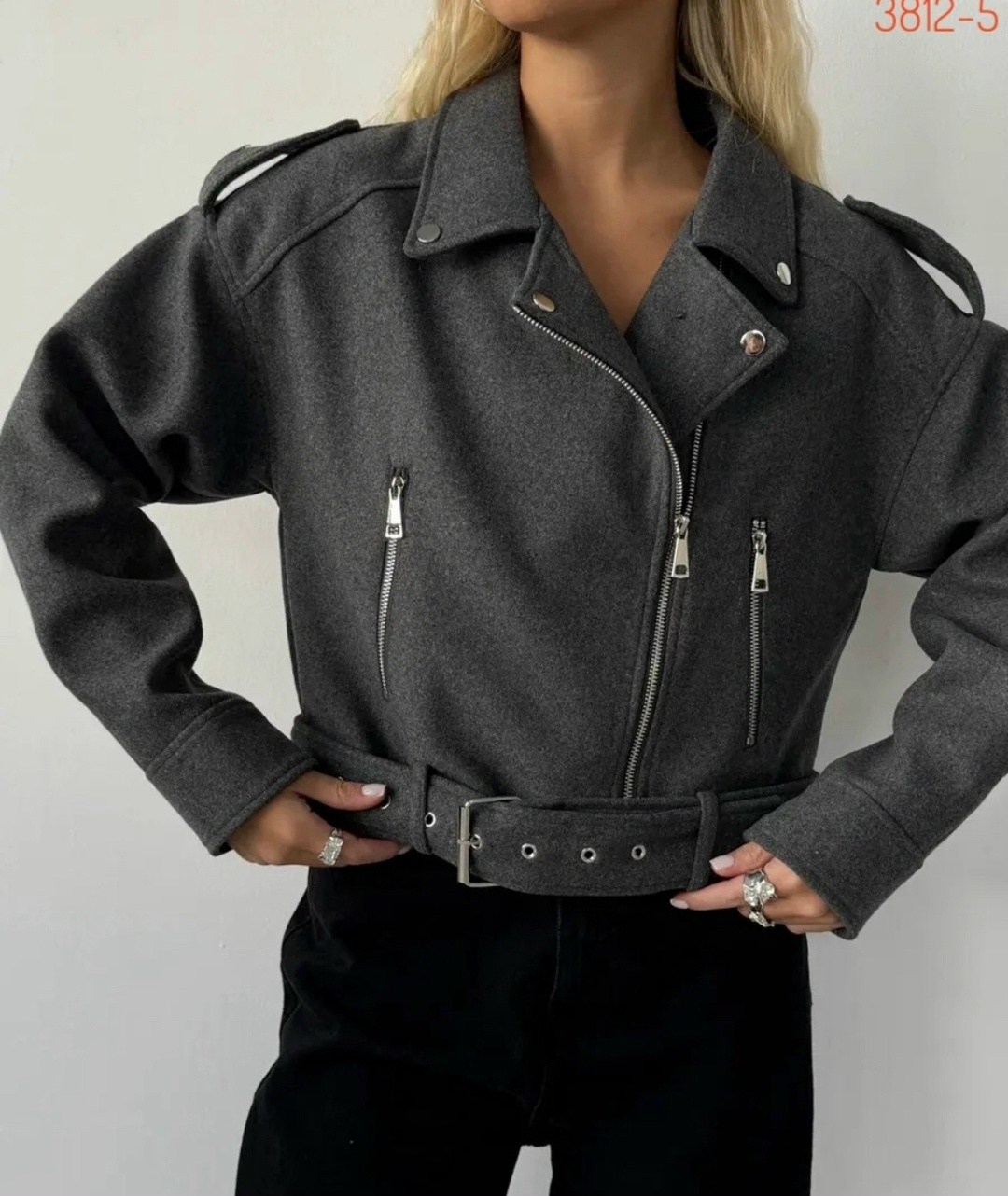 косуха оверсайз шерстяная куртка осенняя цвет серый графит,косуха куртка,косуха оверсайз,женская косуха,серая косуха