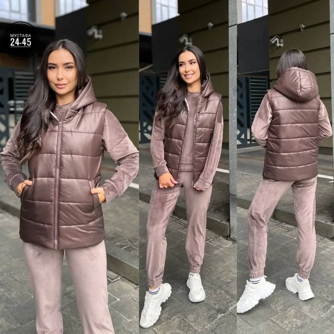 спортивный костюм женский тройка,костюм женский тройка,спортивный костюм тройка с жилеткой женский,женский костюм на флисе,теплые спортивные костюмы