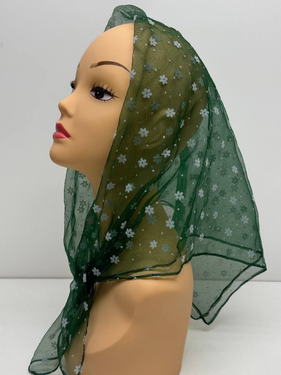 платок для церкви,красивый платок,платки женские,платок для храма,платок белый