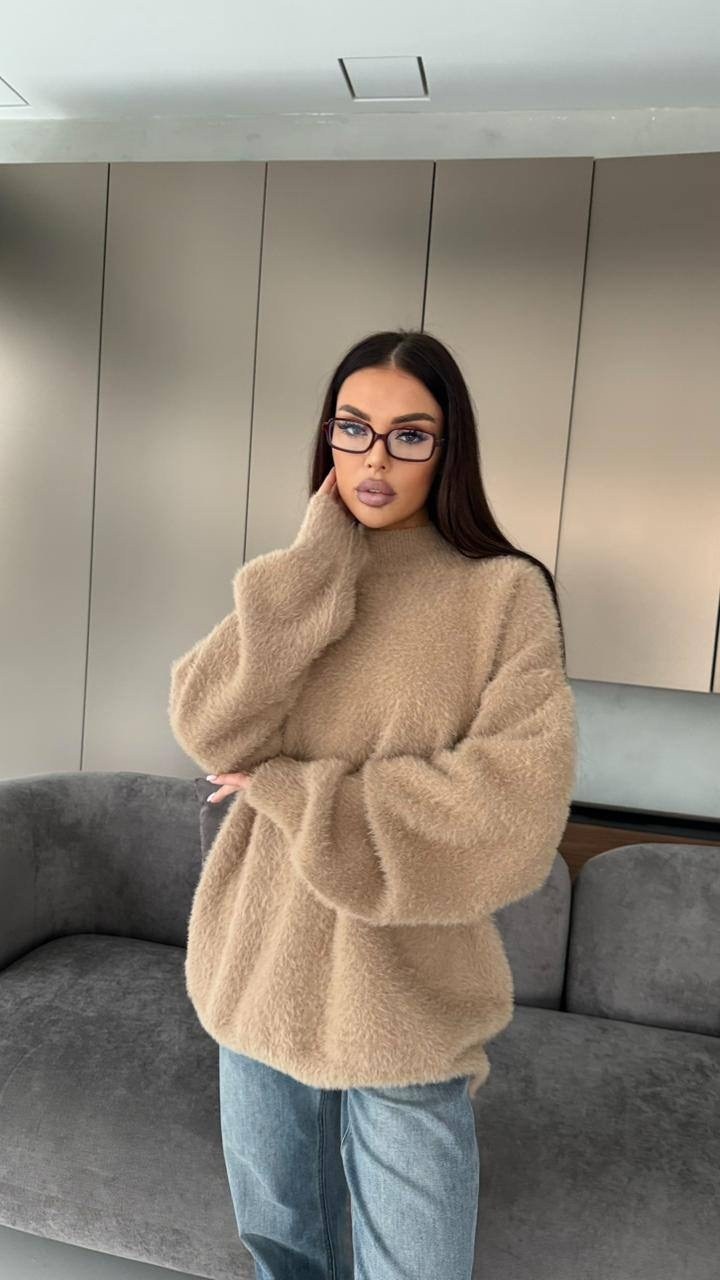 свитер оверсайз,свитер,свитер вязаный оверсайз smile&shine,бежевый свитер,свитера женские