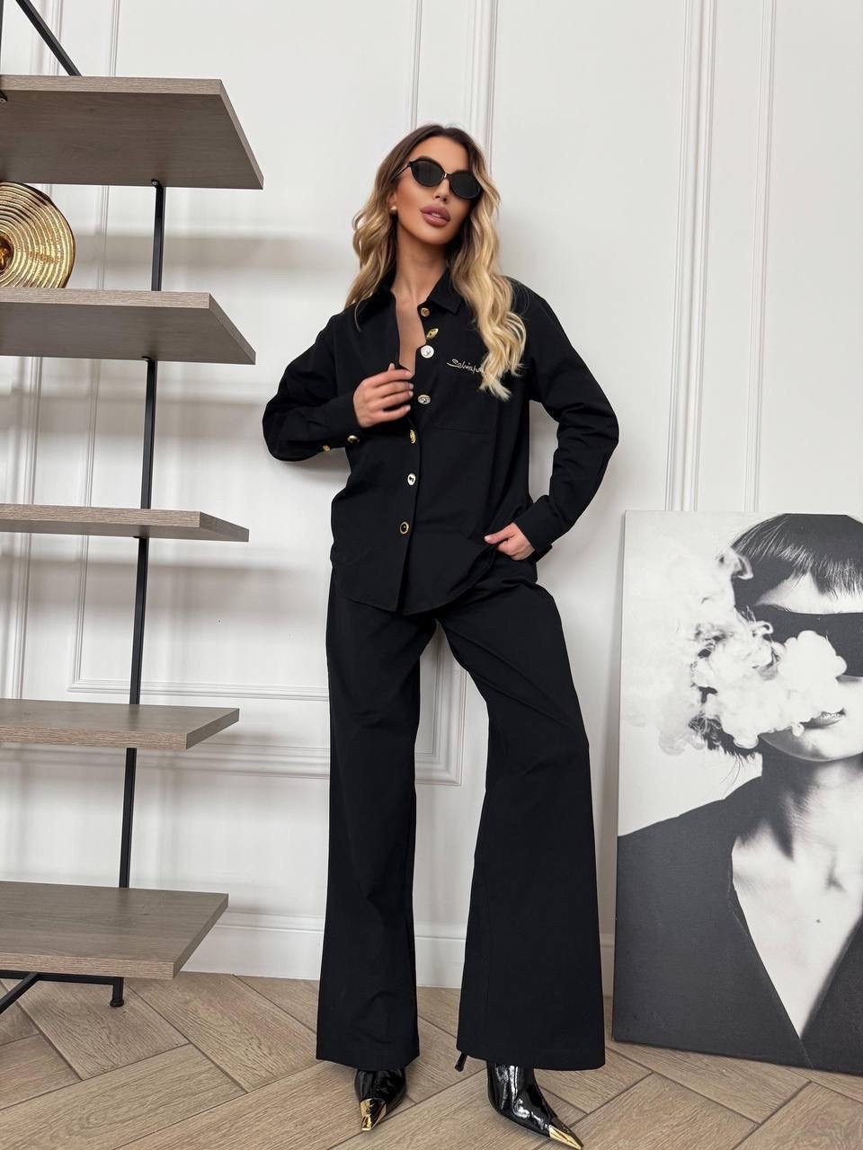 черная рубашка,рубашка женская,элегантная рубашка,рубашка модная,классическая рубашка