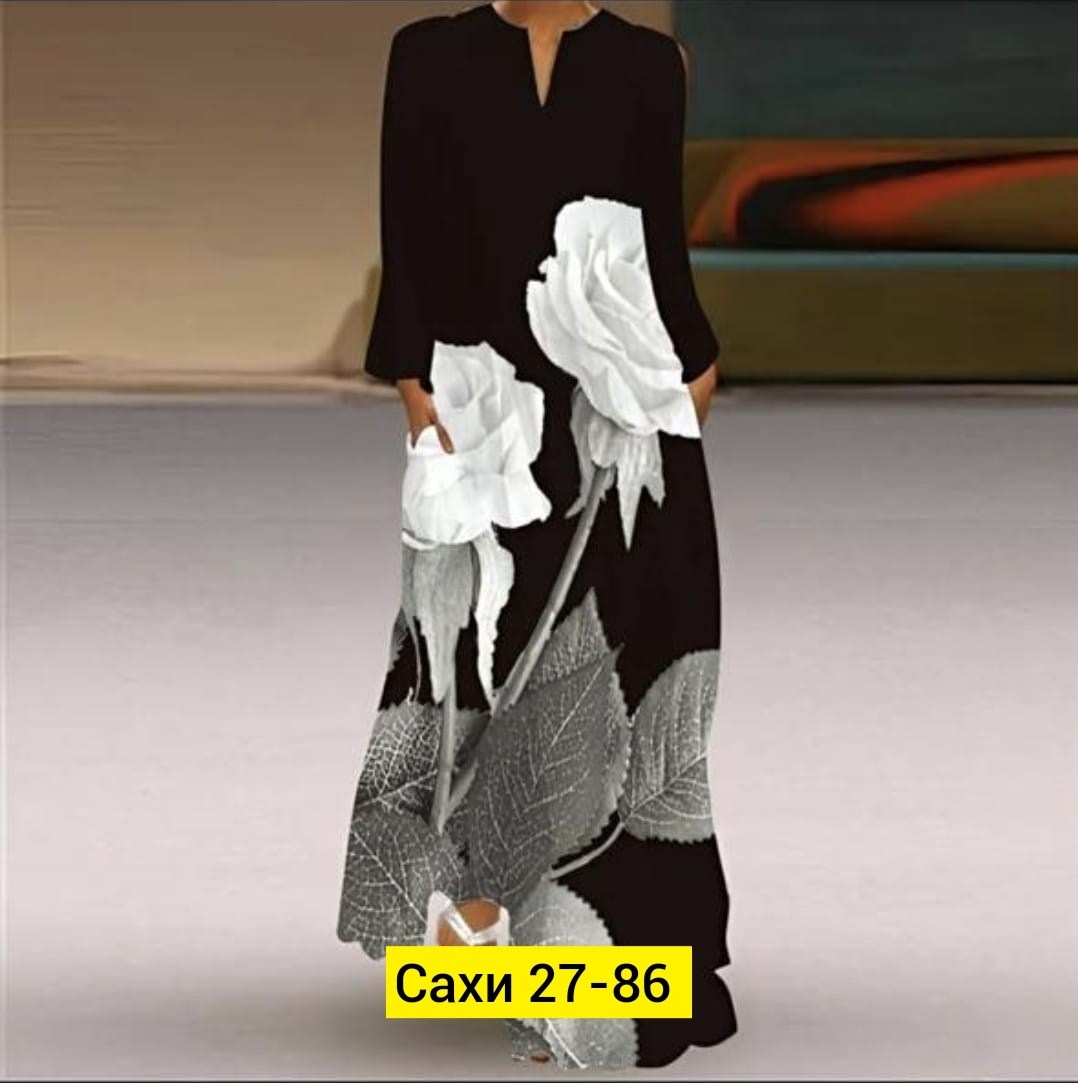 женское длинное платье с принтом,летнее женское платье,платье с цветочными принтами,летнее платье,летнее длинное платье