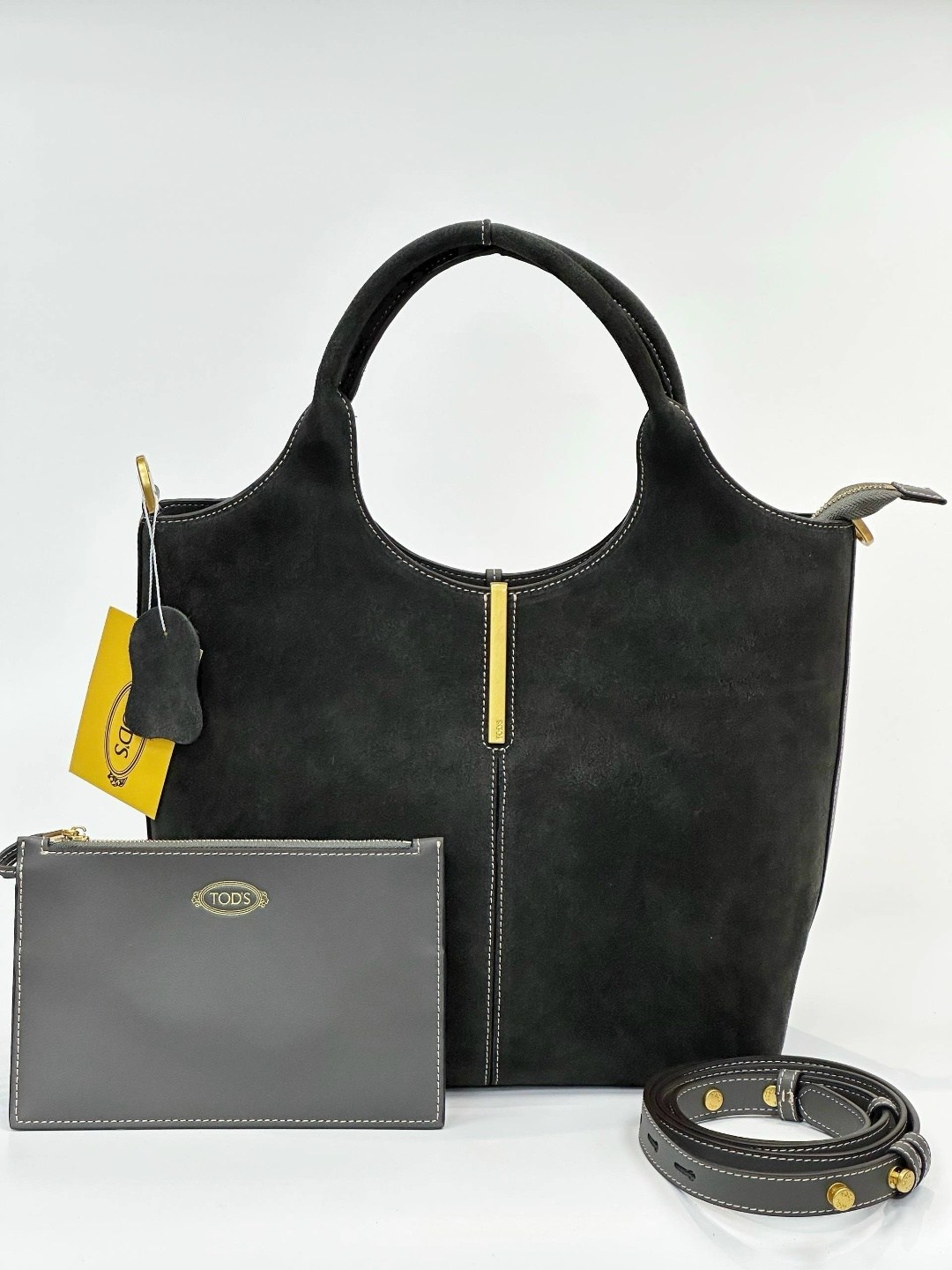 сумка tod's натуральная замша,сумка замшевая,сумка женская натуральная замша,сумка женская,большая кожаная сумка-тоут из замши tod's