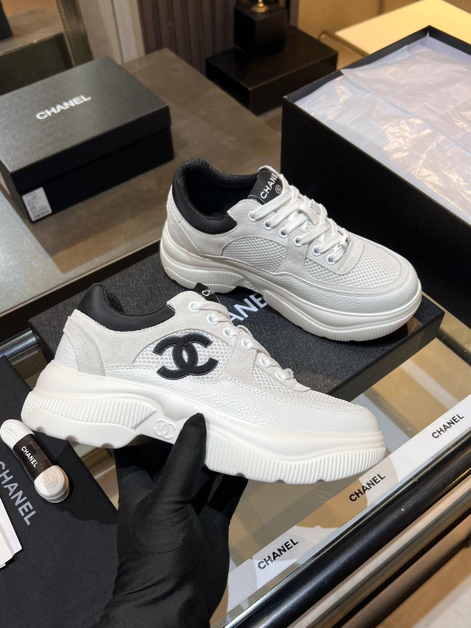 кроссовки chanel,кроссовки chanel женские,женские брендовые кожаные кроссовки chanel premium,кроссовки шанель,кеды chanel