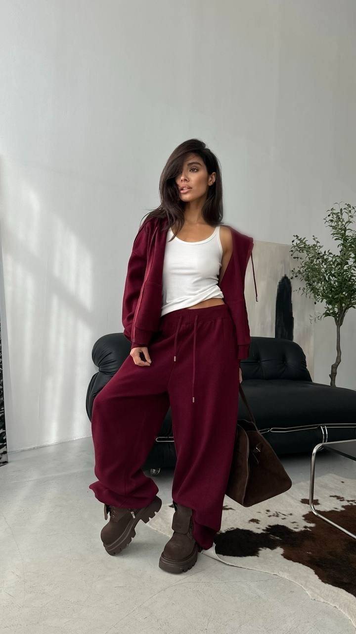 костюм вязаной,спортивные костюмы оверсайз,костюм женский,костюм спортивный теплый оверсайз barento club,брючный костюм