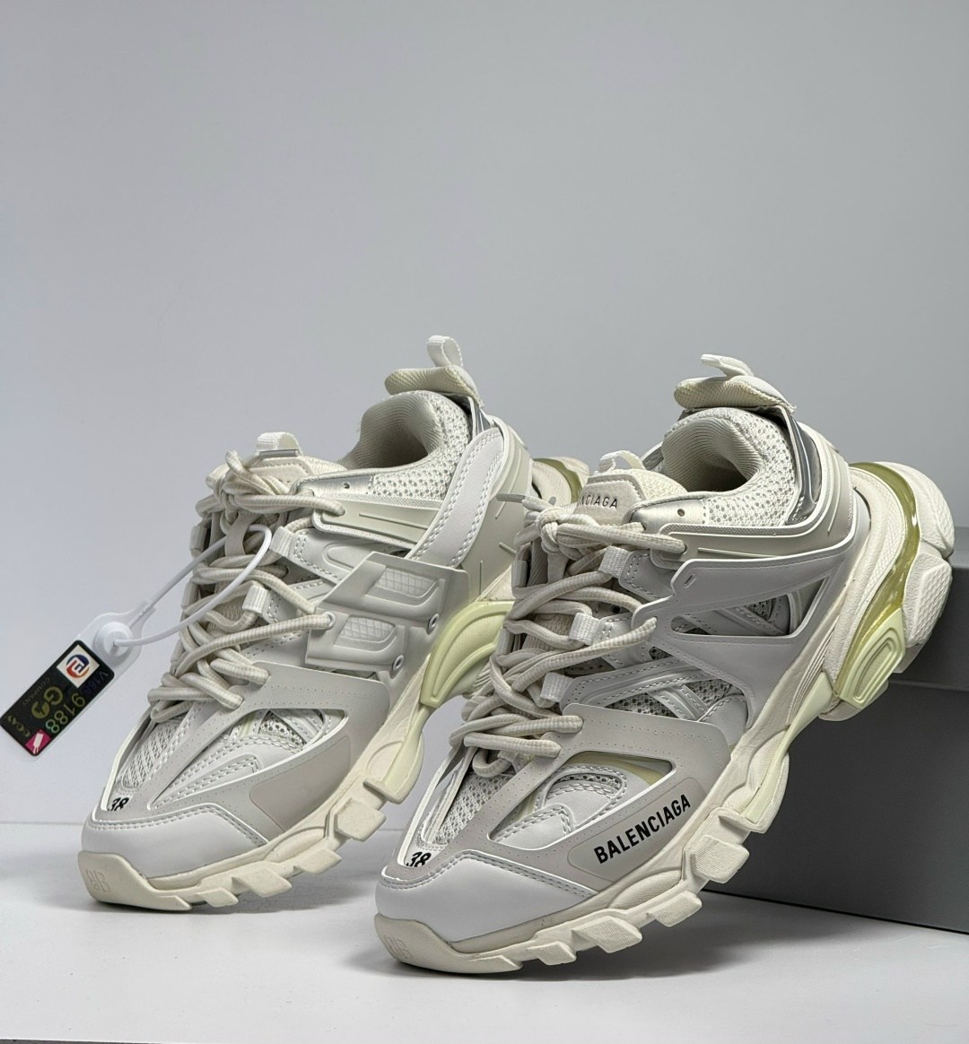 кроссовки баленсиага трек белые,кроссовки track balenciaga,кроссовки balenciaga,мужские кроссовки balenciaga track белые с серым,мужские кроссовки balenciaga track premium - white