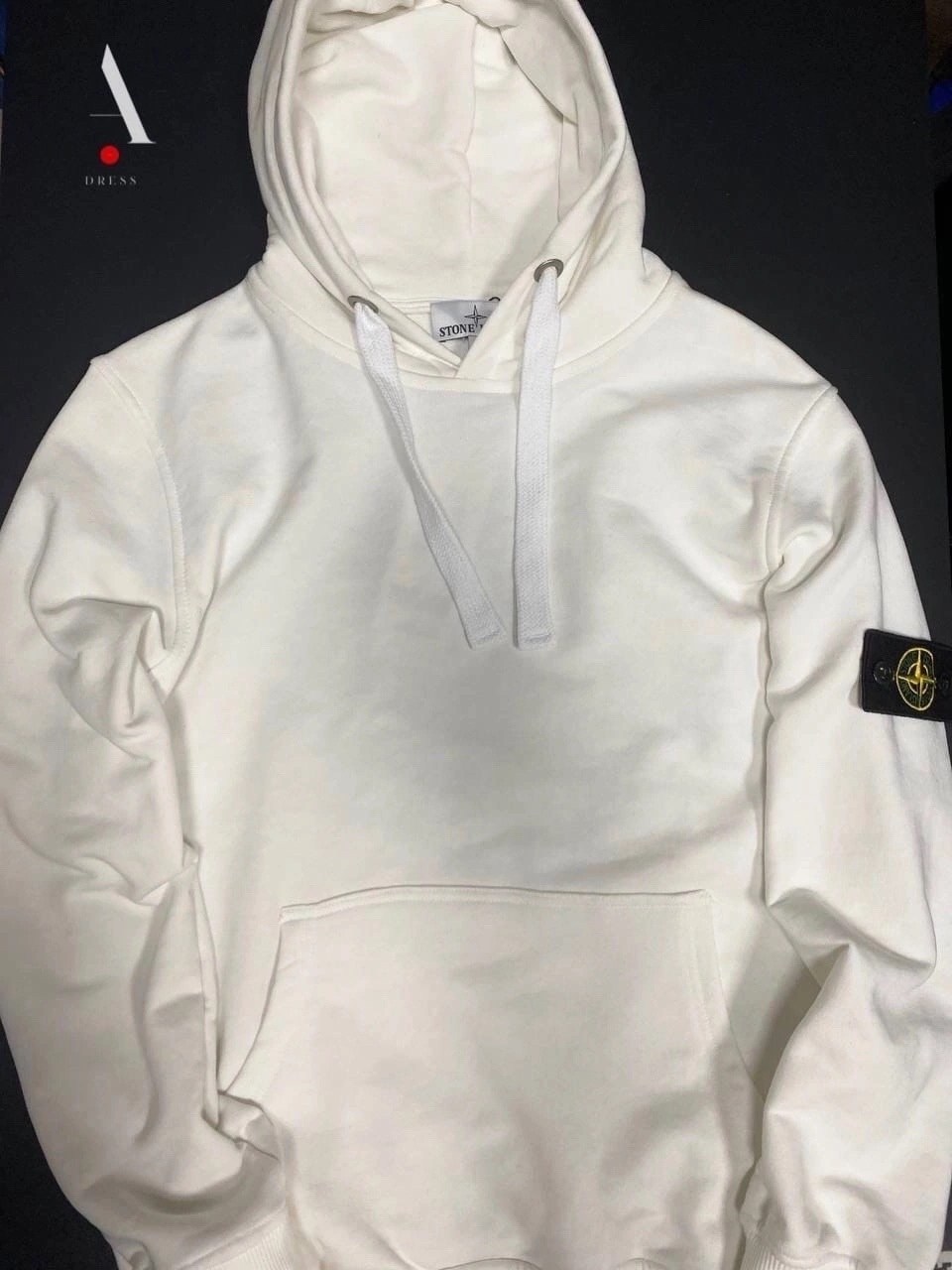 белые мужские толстовки stone island,stone island худи,толстовка stone island,худи стон айленд,белая кофта стон исланд