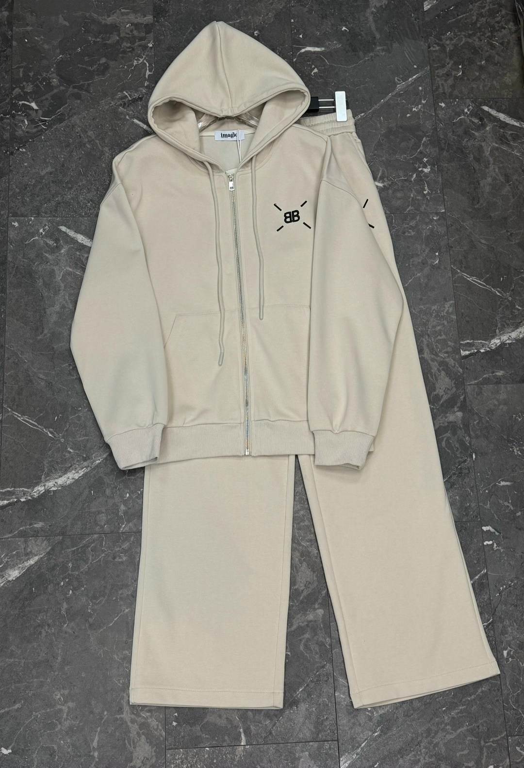 костюм спортивный со штанами палаццо и зип худи micca 362777071,спортивные женские костюмы,костюм спортивный,cпортивный костюм женский на флисе,спортивные костюмы на флисе