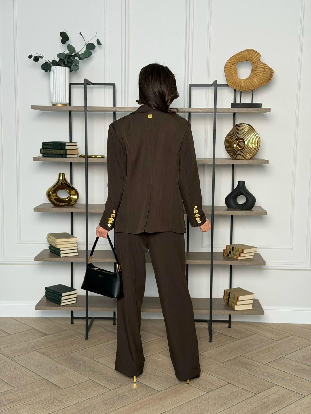 костюм тройка брючный деловой с жилеткой - корсетом sevacelara,костюм женский брючный,пиджак классический,женский костюм,брючные костюмы для женщин