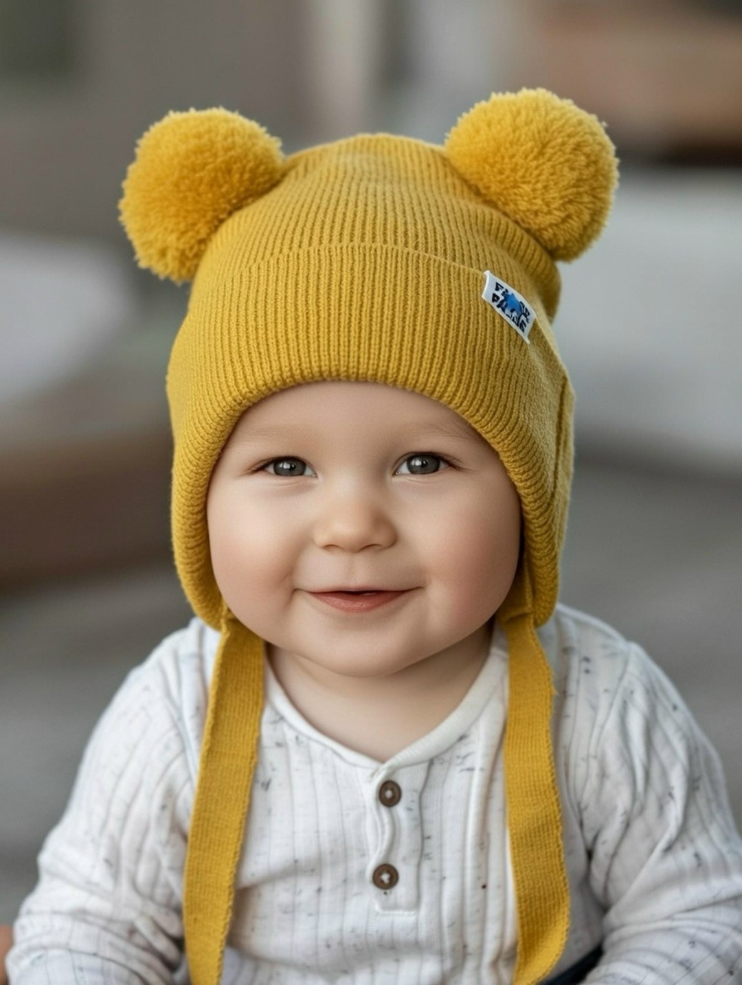 желтая шапка,шапка для малыша,шапочка для новорожденного,шапка для детей,шапка для новорожденного