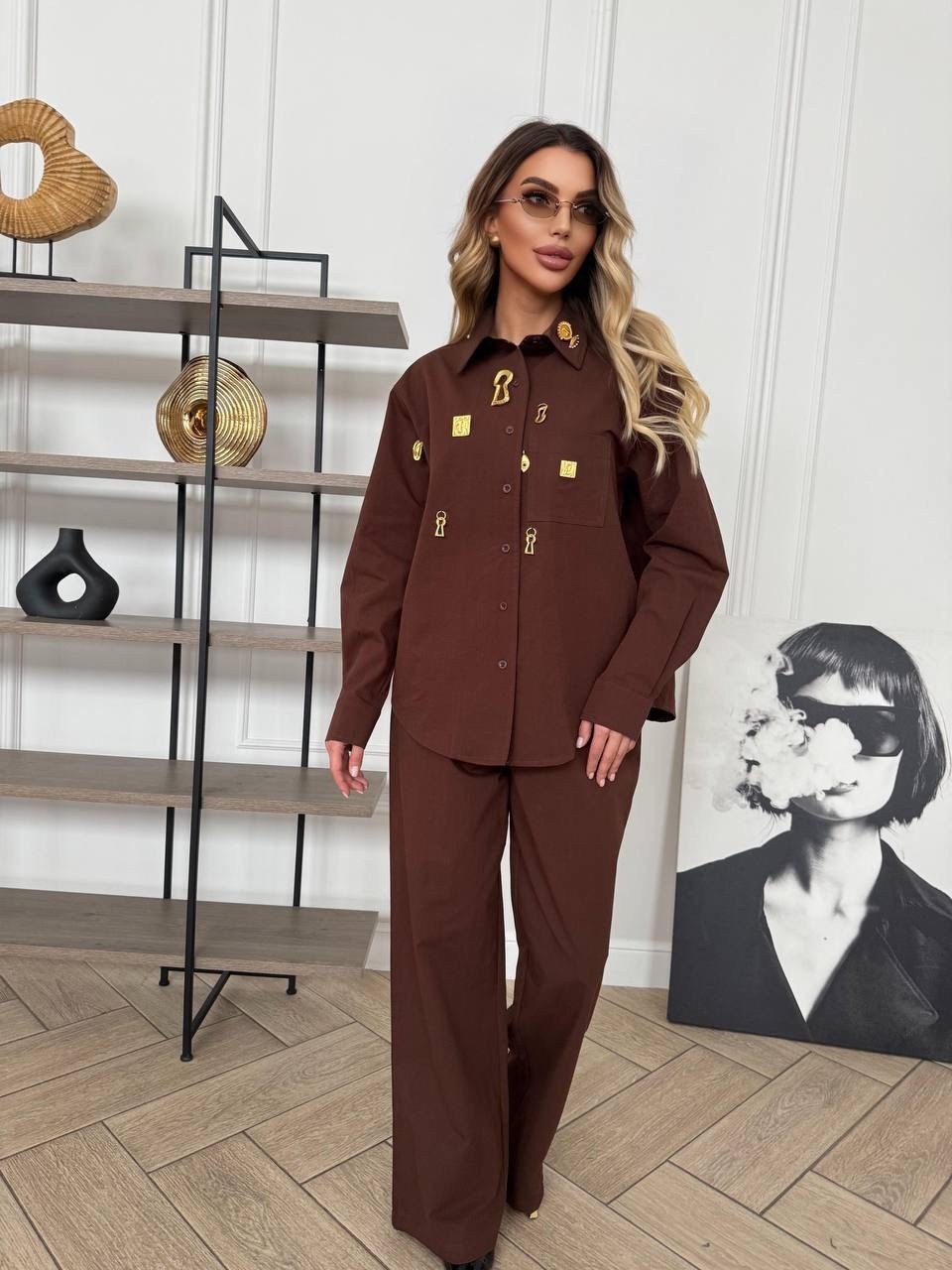 стильные костюмы,женский костюм,трикотажный костюм,костюм с брюками и рубашкой,рубашка женская