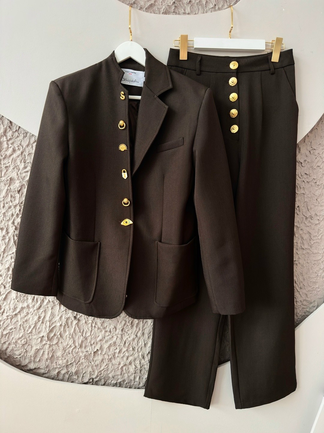 костюм тройка брючный деловой с жилеткой - корсетом sevacelara,костюм женский брючный,пиджак классический,женский костюм,брючные костюмы для женщин