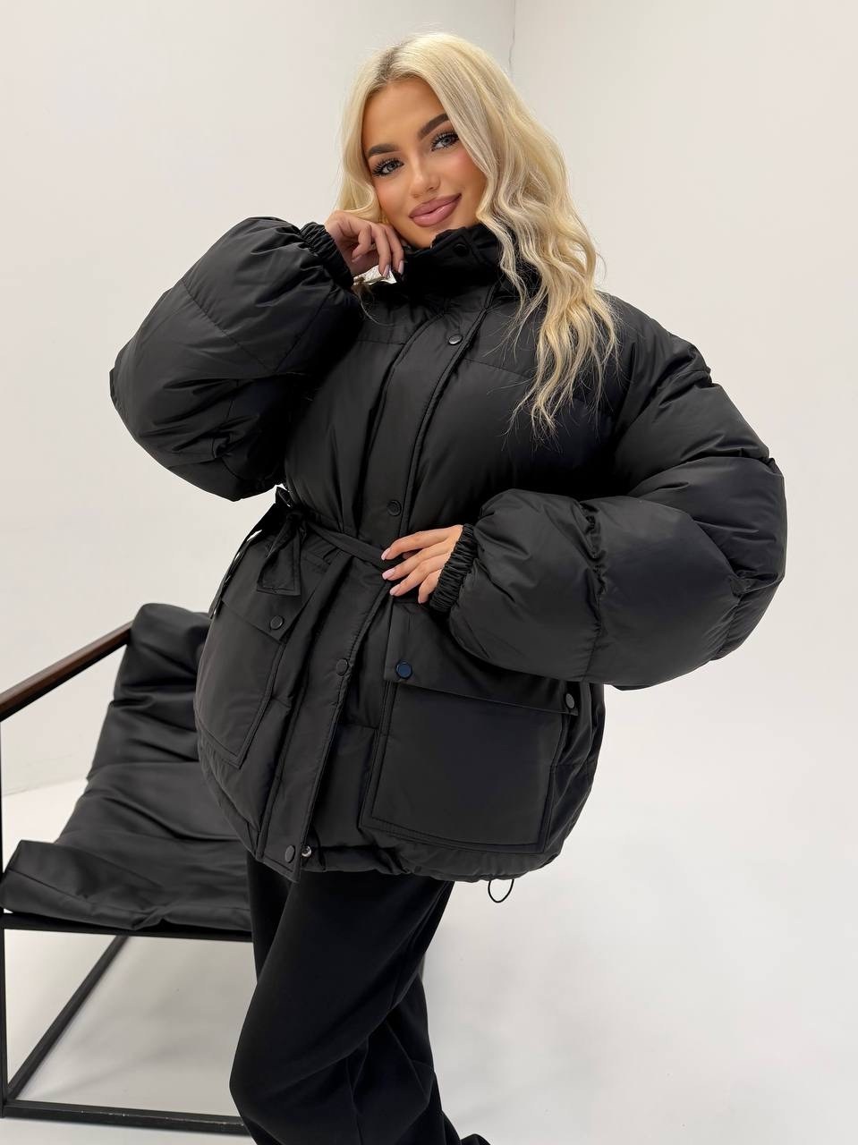 куртка зимняя на кулисках shmatovashop 558148025,куртка оверсайз,куртка пуховик,куртка,куртка женская