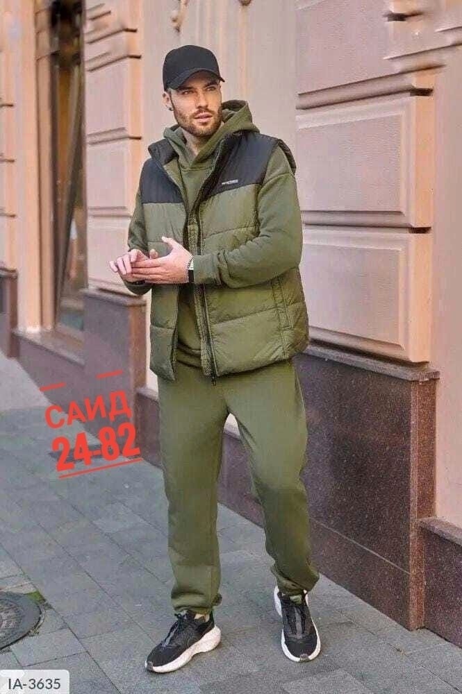 костюм на флисе,мужской теплый спортивный костюм на флисе с жилетом,костюм спортивный мужской,жилетка на синтепоне,жилет утепленный мужской