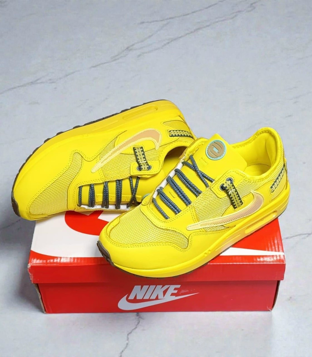 кроссовки,кроссовки желтые,nike air max 1 travis scott cactus jack saturn,travis scott x nike air max 1,кроссовки яркие