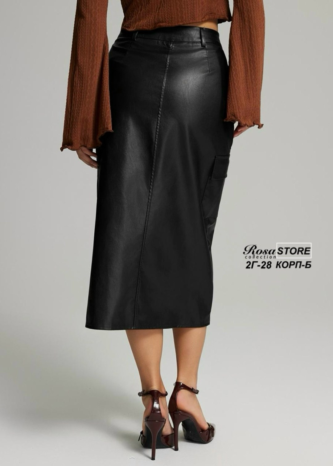 кожаная юбка,юбка кожаная миди с разрезом,юбка кожаная миди с разрезом winterfell,юбка из экокожи,юбка миди